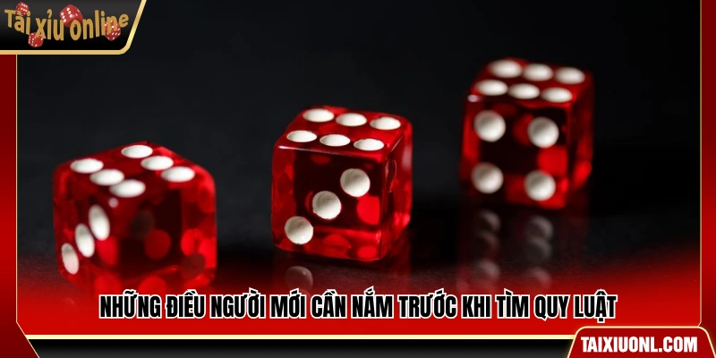 Các kiến thức cơ bản trước khi tìm quy luật